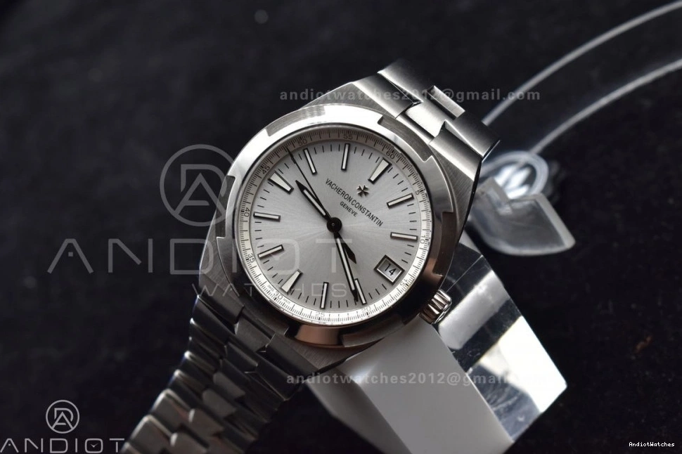 SS Dial Bracelet A on Edition 924 ZF Overseas SS 4500V 1:1 Sleek Silver Best 1222